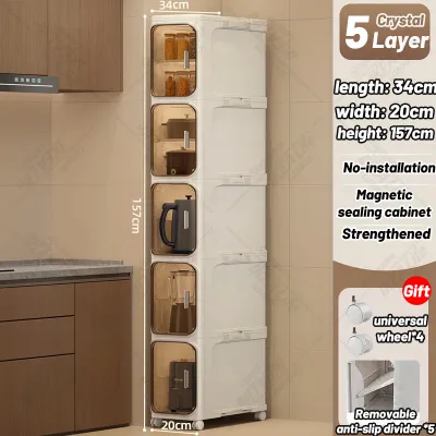 NEST 2/4/6/8/10 Tier Drawers Slim Storage Cabinet Bathroom Storage Cabinet/Kitchen/Living Room/Space Saving Gap Cabinet