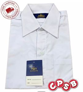 Wixon Cotton School Uniform Kemeja Putih Sekolah Rendah