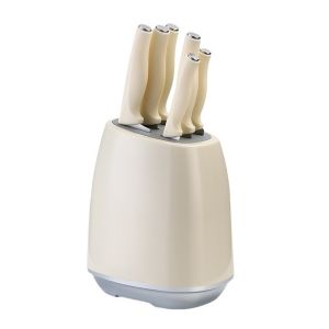 Knife Kitchen Household Seven-piece Set Retro Stainless Steel Kitchen Knife Set Two-color Kitchen Knife