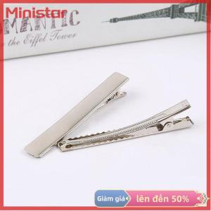 Ministar 50pcs kim loại cá sấu tóc Clip Bow teethed barrette Cá Sấu kẹp DIY Clip