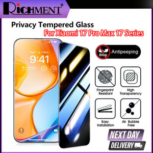 RICHMENT Privacy Tempered Glass For XIAOMI 17/XIAOMI 17 Pro/XIAOMI 17 Ultra/ 17 Pro Max Anti-Spy Glass Cover Film