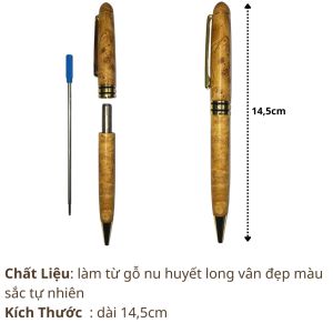 Bút Gỗ Huyết Long Quà Tặng Ý Nghĩa Mang Lại May Mắn Và Đẳng Cấp Riêng | Mỹ Nghệ Phương Chi