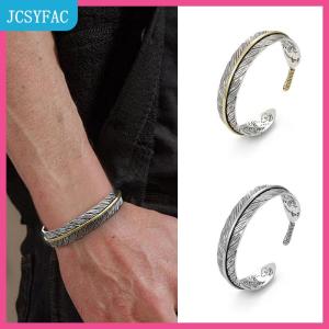 JCSYFAC Cổ Điển Khắc Mô Hình Lông Bangle Vòng Đeo Tay Thiết Kế Sáng Tạo Mở Có Thể Điều Chỉnh Người Đàn Ông Và Phụ Nữ Của Mô Hình