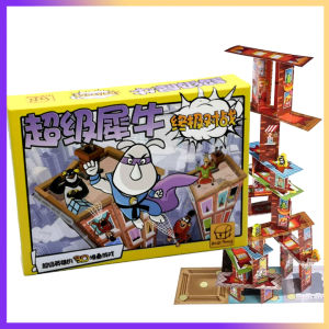 Rhino Hero Super Battle ( English Manual ) | 3D Stacking Building Board Game Fun for Kids | Parent-child Card Toys | Family Party for Boys and Girls Gift
