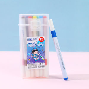 Acrylic Marker Pens 12/24/36/48/60/80/120 Colors Waterproof Fade-Proof Art Supplies for Drawing DIY Craft Marker color pen set