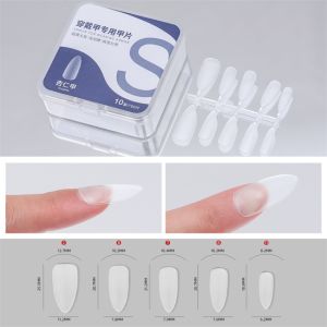 100pcs Clear Fake Nails Full Cover Acrylic Nail for Nails Extension