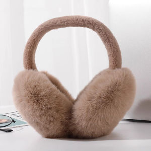 OWMXZL Solid Color Plush Ear Warmer Soft Outdoor Cold Protection Folding Earflap Fashion Ear-Muffs Winter Warm Earmuffs Women