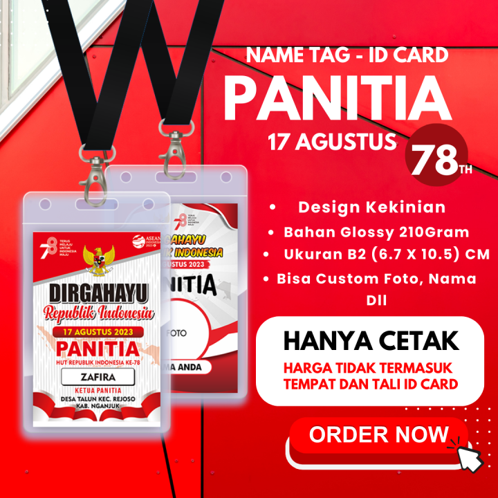 Name Tag Panitia 17 Agustusan , Name Tag // Id Card Panitia Agustusan ...