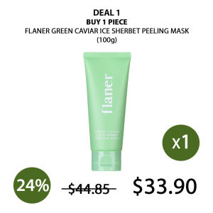 (FLANER) Green Caviar Ice Sherbet Peeling Mask 100g - COCOMO