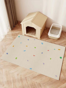 100% Waterproof PVC Mat Urine Proof Easy Clean No Wash Anti-Slip Maintenance Free Carpet for Cats and Dogs Home Use Rug