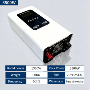Photovoltaic solar high-power pure sine wave inverter 12v/24V to AC 220V suitable for automotive and household 60HZ 24-hour continuous power supply