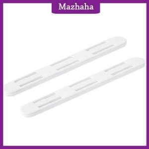 Mazhaha 2Pcs Set White Slides Drawer Sliding Rails Bin Tracks For Kitchen Bedroom Closet Slides Pullout Track Drawer Basket Pull Rail
