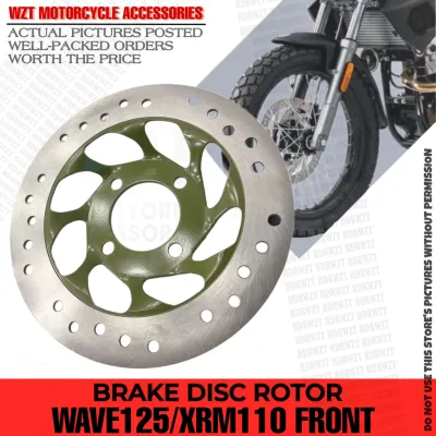 HONDA WAVE125 & XRM110 / WAVE 125 & XRM 110 FRONT BRAKE ROTOR DISC 210MM ( 4HOLES ) STAINLESS STEEL MOTORCYCLE PARTS