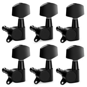 Set of 6 Guitar String Knobs Suitable for Acoustic and Electric Guitars Featuring Metal Designd and Easy Installation