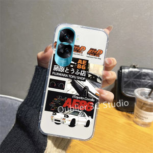 เคสโทรศัพท์ Honor90 Honor 70 90 Lite X8A X9a X8a X7a X9 X8 X7 X6 X5 4G 5G เคส ปลอกออกแบบใหม่ เรโทรไทด์ Initial D รถ AE86 ซิลิโคนใสฝาหลังนุ่ม Case 2023