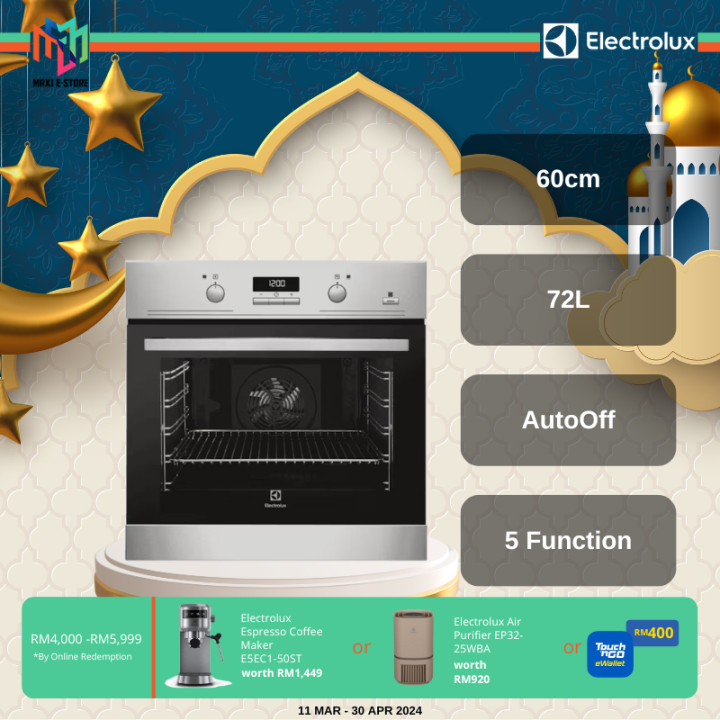 Electrolux EOB3434BOX 60cm UltimateTaste 700 Builtin Single Oven with
