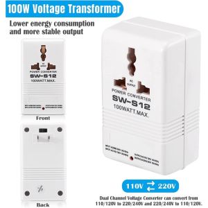 Intelligent Efficient Household 200W AC 220V To 110V Step Down Transformer Voltage Converter Travel Power Adapter