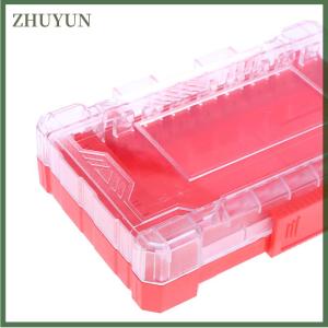 ZHUYUN Drill Bit Storage Case Portable 6.35mm Hex Drill Bit Case 5 Sizes Water Resistant PVC Detachable Holder Hangable Storage