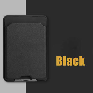 Universal Magnetic Suction Adhesive PU Leather Magnetic Card Case Bracket Folding Phone Holder For  14 13 Samsung