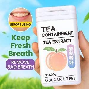 Fresh Breath Tea Tablets Rich In Tea Polyphenols Eliminate Bad Breath 0 Fat/0 Sugar/0 Additives Portable Breath Lozenges 清新口气茶含片