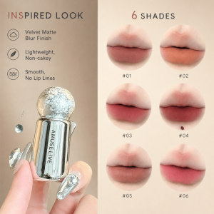 [Ready Stock In Malaysia]AMUSE LIVE Starlight Galaxy Lip Gloss Shimmering Lips Colour Waterproof Long Lasting Matte Lipstick