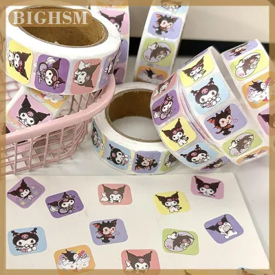 BIGHSM 500 cái cuộn phim hoạt hình capybara Sticker Đề can trang trí DIY điện thoại máy tính xách tay Vali máy tính xách tay trẻ em Sticker