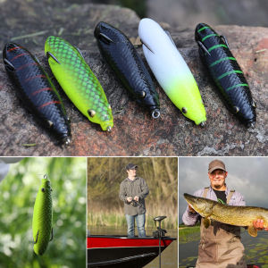 Sougayilang Soft Fishing Lures with Metal Hooks Bass Trout 9cm Fishing Lures