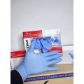 Găng tay y tế | bao tay khám bệnh nitrile xanh không bột hộp 100 chiếc. 