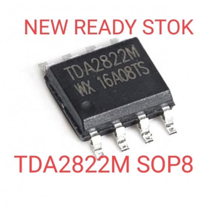 TDA2822M TDA2822 SMD SOP-8 LOW VOLTAGE STEREO POWER AMPLIFIER | Lazada ...