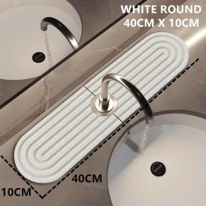 {SG stock}Diatomite Absorbent Faucet Mat Kitchen Faucet Absorbent Pad Bathroom Quick Drying Tray