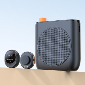 LOCAL STOCK Wireless Voice Amplifier with Lavalier Mic Clip-on Bluetooth Speaker with Charging Case for Teaching & Streaming