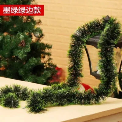 Christmas Tree Window Decoration Garland Decor/snow and green Shopping malls/indoor/school halls are decorated with festive atmosphere dongtian1105