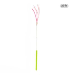 MeowMart Cat Teasing Stick Long Pole Dog Tail Grass Bite Resistant Handheld Toy Self-Fun Boredom Relief