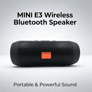 Mini E3 Wireless Bluetooth Speaker Charging Super Bass Sound Splashproof IPX6 Water Resistant