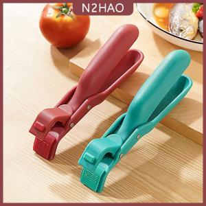 N2HAO  Phim hoạt hình Silicone găng tay Clip chống bỏng lò chịu nhiệt khay nồi món ăn Bát bếp BBQ chủ găng tay Clip