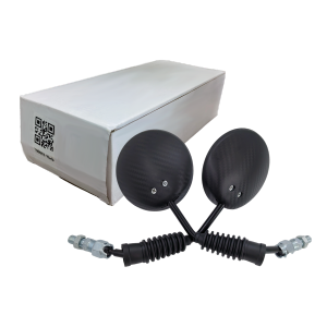 1 Pair Motorcycle Universal Teversing Assist Mirror Round Mirror Reflector