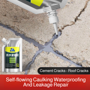 Cement Wall Crack Repair Waterproof Filler Fast Drying Sealing Adhesive High Elasticity Gap Filler Concrete Masonry Leakage Prevention Crack Repair Filler Waterproof Sealant Concrete Gap Filler