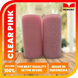 Velcro Magic Tape -Prepet-Perekat-Kretekan-Velcro Serba Guna-Velcro Samcro Reguler-Warna Clear Pink