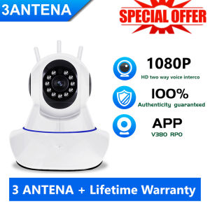 V380 Pro 1080P CCTV Camera Wifi Connect to Cellphone 4X Digital Zoom Night Vision Voice Security
