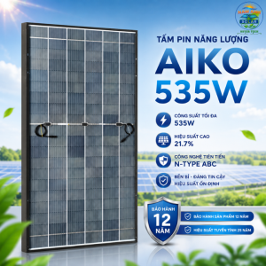 Tấm Pin AIKO SOLAR 535W Tấm Pin Năng Lượng Mặt Trời 535W ABC N-Type Hiệu Suất Cao Chính Hãng -A525-MCE60Dw