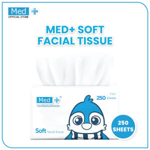 Med+ Soft Facial Tissue (250 Sheets) - Tisu Wajah / Tisu Muka / Tissue Tanpa Pewangi / No Fragrance