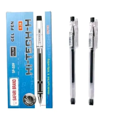PULPEN HI-TECH SAFARI BRAND 0.28 MM 1 PACK ISI 12 PCS HITAM BIRU