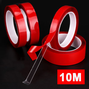 10Meters/roll Double Sided Adhesive Tape Transparent Acrylic Waterproof Strong Mounting Tape Strip No Trace 5MM-35MM Width for Wall Decor