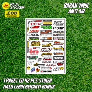 STICKER PACK YANG LAGI VIRAL TERMURAH 1 PACK ISI 42 PCS