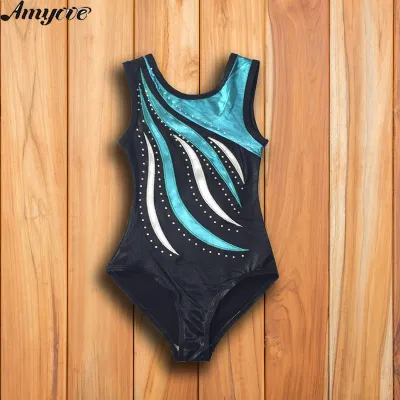 Kids Gymnastics Leotard Romper Round Neck Leotards Dance Romper Shorts For Girls Teens Baby Kids Dancing