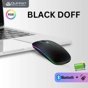 Mouse Wireless Rechargeable Led RGB 2.4G 800/1200/1600DPI Dual Mode led For PCLaptop.