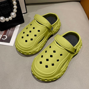 LH.Bigsize ใหม่ รองเท้าแตะหัวโตผญตัว วัสดุยางนิ่ม สไตล์เกาหลี รองเท้าผญพื้นดำปั้มตัวอักษรดูดีสุดๆ  สวมง่าย ใส่สบาย