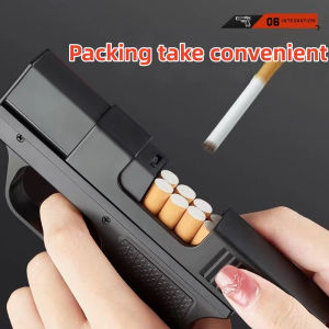 Creative fire machine gun gun type one-piece lighter inflatable windproof toy portable