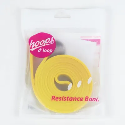Hoops dLoop Resistance Bands - Fitness Yoga Light Medium Heavy (Violet Green Yellow)