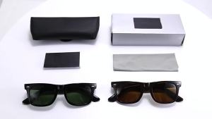 แว่นกันแดดแก้วสไตล์ใหม่   แว่นกันแดดสไตล์วิลโลว์แบบยูนิเซ็กซ์   แว่นกันแดดแฟชั่นทันสมัยสำหรับการเดินทาง 92140